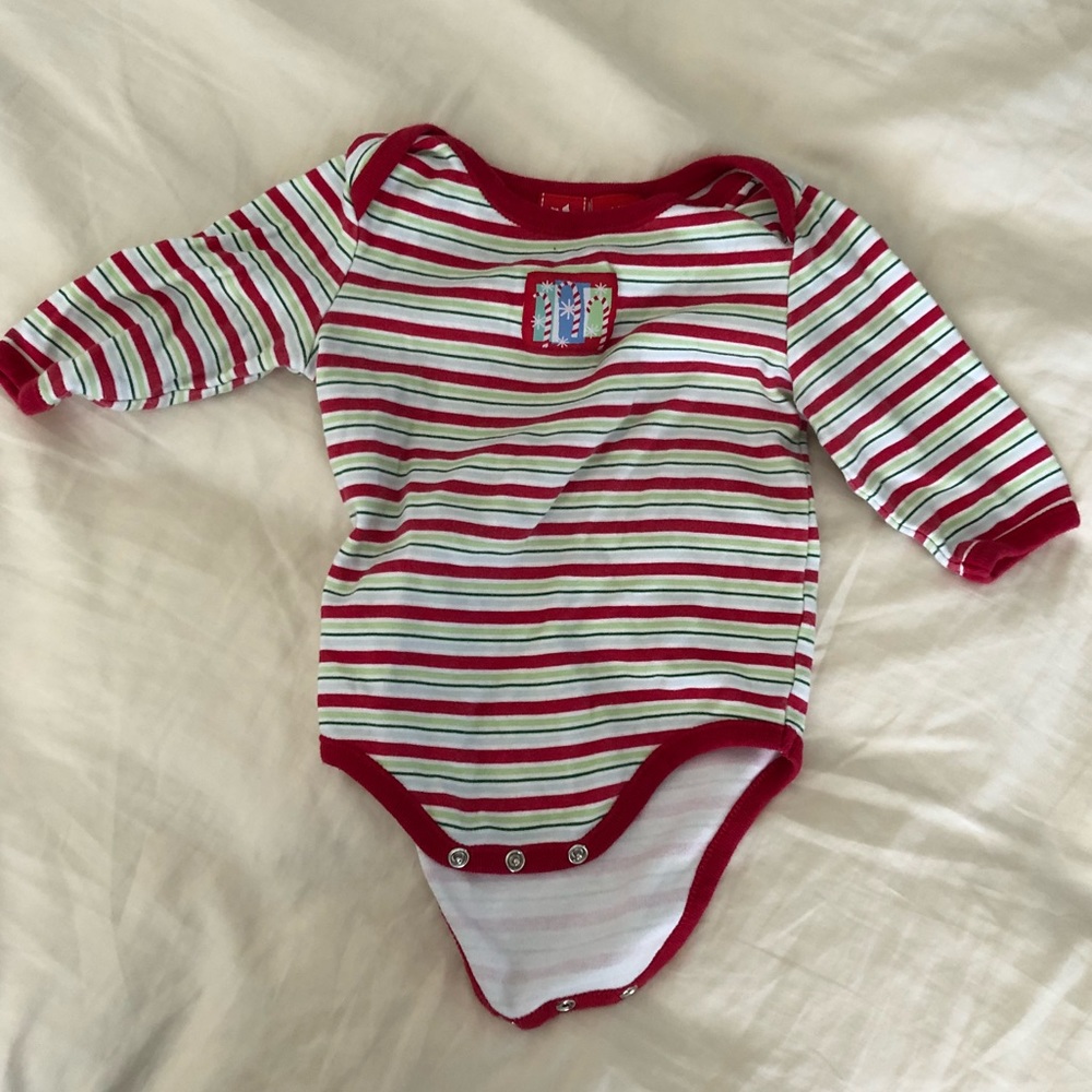 Long Sleeved Christmas Onesie, 6-9 Months